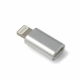 Adapter Reverse Lightning do Micro USB srebrny