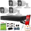 Zestaw monitoringu Hilook 4 kamer 5MPx TVICAM-B5M-20DL z dyskiem 1TB