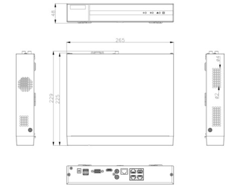 Rejestrator 5w1 Hilook by Hikvision 4 kanały DVR-4CH-4MP