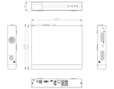 Rejestrator 5w1 Hilook by Hikvision 4 kanały DVR-4CH-5MP