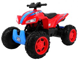 Quad na akumulator Sport Run dla dzieci Czerwony + Napęd 4x4 + LED + MP3