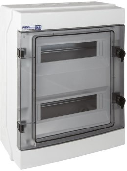 Rozdzielnica hermetyczna modułowa (500V AC, 1000V DC) 2x12 natynkowa (N+PE) IP65 RH-24 ELEKTRO-PLAST