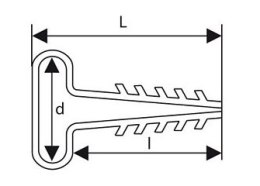 UCHWYT WBIJANY DO PRZEWODÓW PŁASKICH UWP-4 (100szt.)