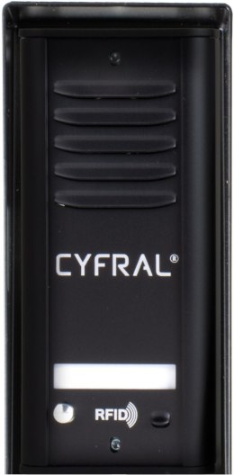 DOMOFON CYFRAL COSMO 1-LOKATORSKI KASETA CZARNA/UNIFON CZARNY