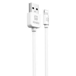 Ładowarka Sieciowa 2,4A 2xUSB + Kabel iPhone Lightning KAKU Dual Port Charger Set Lightning 8-pin EU (KSC-397) biała