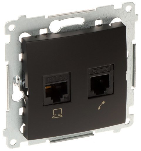 GNIAZDO KOŃCOWE RJ-45 + RJ-12 D5T.01/49-SIMON54