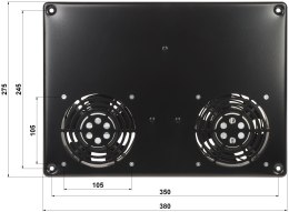 PANEL WENTYLATORÓW EPRADO-A19-2W DO SZAFY RACK EPRADO