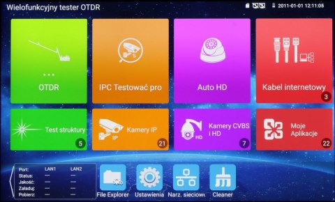 REFLEKTOMETR OPTYCZNY (OTDR) Z TESTEREM CCTV CS-R3-50H DELTA TESTER