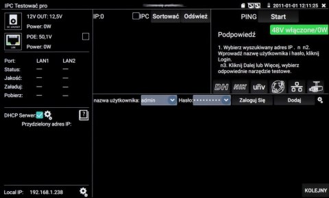 REFLEKTOMETR OPTYCZNY (OTDR) Z TESTEREM CCTV CS-R3-50H DELTA TESTER