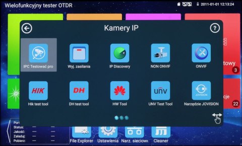 REFLEKTOMETR OPTYCZNY (OTDR) Z TESTEREM CCTV CS-R3-50H DELTA TESTER