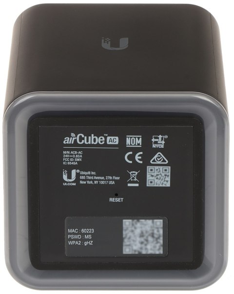PUNKT DOSTĘPOWY + ROUTER ACB-AC Wi-Fi 5, 5 GHz, 2.4 GHz, 867 + 300 UBIQUITI