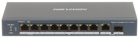 SWITCH POE DS-3E0510HP-E 8-PORTOWY + 1X UPLINK + 1X SFP Hikvision