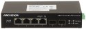 SWITCH POE DS-3T0506HP-E/HS 4-PORTOWY + 2X SFP Hikvision