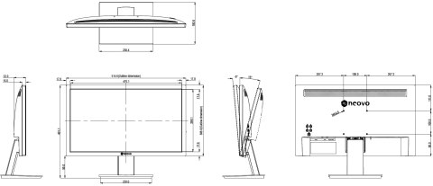 MONITOR VGA, HDMI, AUDIO NEOVO/LW-2202 21.5 "