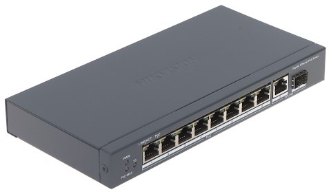 SWITCH POE DS-3E0510P-E 8-PORTOWY + 1X UPLINK + 1X SFP Hikvision