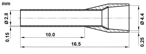 TULEJKA KABLOWA TUL-4/10/DIN-G*P100