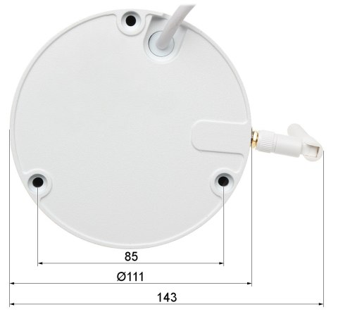 KAMERA WANDALOODPORNA IP BCS-L-DIP14FSR3-W Wi-Fi - 3.7 Mpx 2.8 mm BCS Line