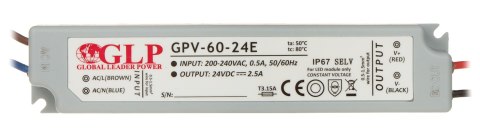 ZASILACZ IMPULSOWY 24V/2.5A/GPV-MINI