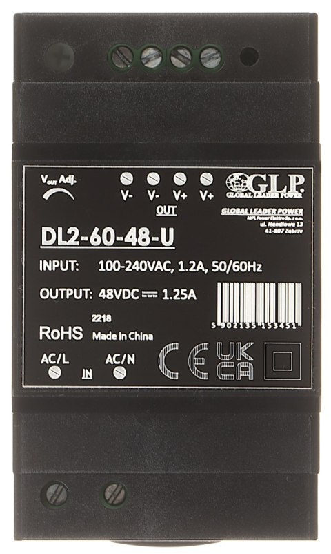 ZASILACZ IMPULSOWY DL2-60-48-U