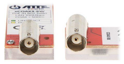 ZESTAW KONWERTERÓW UTP / COAXIAL DO TRANSMISJI LAN+POE XCOAX3-SET-BOX KOMPLET 2 SZT ATTE