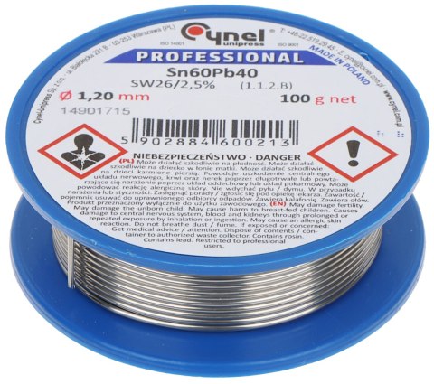 DRUT LUTOWNICZY CYN-1.20/100 Cynel Unipress