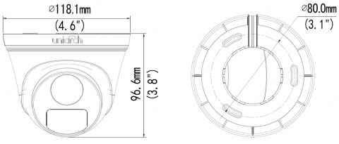 KAMERA IP IPC-T122-APF40 - 1080p 4 mm UNIARCH