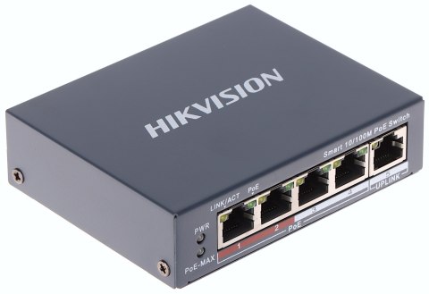 SWITCH POE DS-3E1105P-EI-V2 4-PORTOWY + 1X UPLINK Hikvision