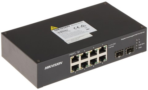 SWITCH POE DS-3T0510HP-E/HS 8-PORTOWY + 2X SFP Hikvision