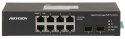 SWITCH POE DS-3T0510HP-E/HS 8-PORTOWY + 2X SFP Hikvision