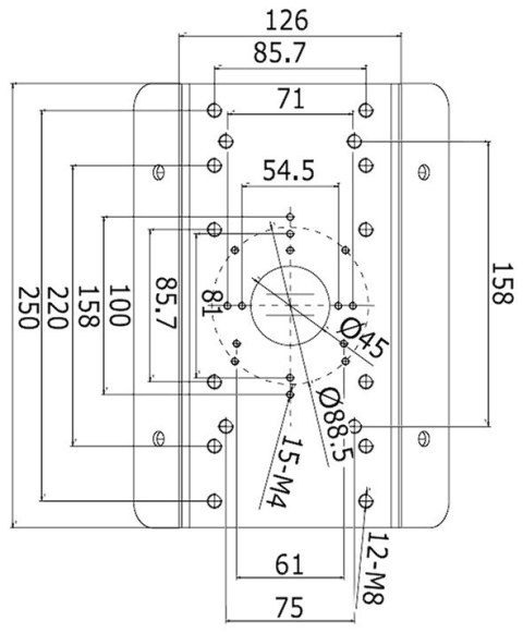 UCHWYT NAROŻNIKOWY KAMERY BCS-V-AR BCS View