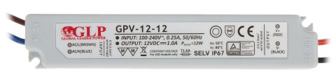 ZASILACZ IMPULSOWY 12V/1A/GPV