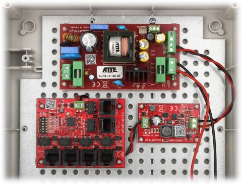 SWITCH POE Z ZASILACZEM BUFOROWYM IPUPS-5-11-XL2 5-PORTOWY ATTE