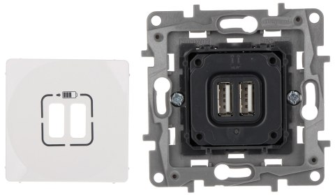 GNIAZDO ŁADOWANIA LE-764594 Niloe 2 PORTY USB 2.4A/5V LEGRAND