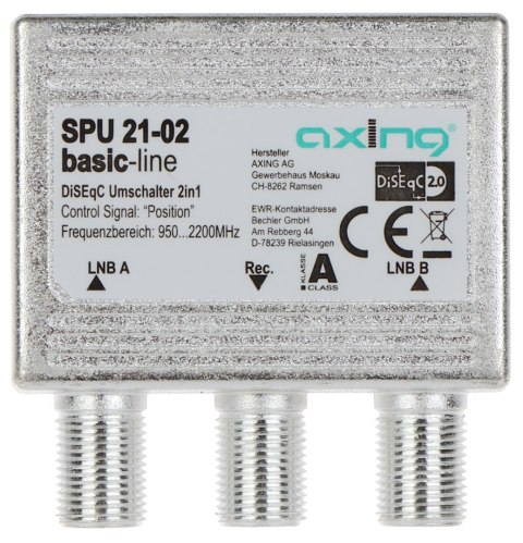 PRZEŁĄCZNIK SPU-21-02 DiSEqC 2.0 AXING