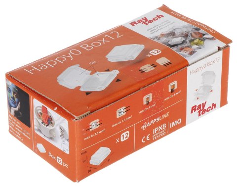 PUSZKA POŁĄCZENIOWA GELBOX HAPPY-0-BOX12 IP68 RayTech