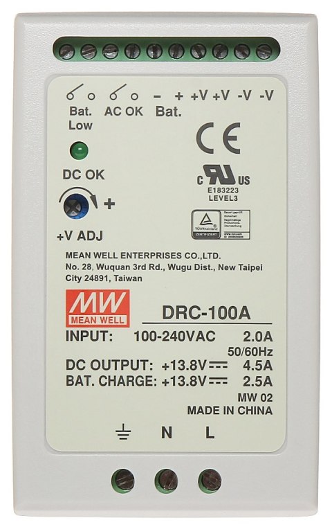 ZASILACZ BUFOROWY IMPULSOWY DRC-100A MEAN WELL