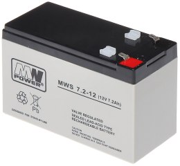 AKUMULATOR 12V 7.2AH-MWS