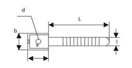 UCHWYT PASKOWY DO PRZEWODÓW UP-50UV CZARNY (10szt.)