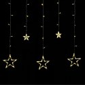 Kurtyna świetlna Rebel - gwiazdy,ciepłe białe, 230V