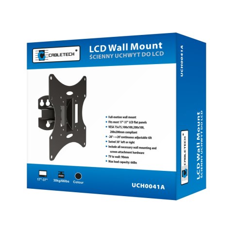Uchwyt do ściany 23-43" czarny LCD-UCH0041