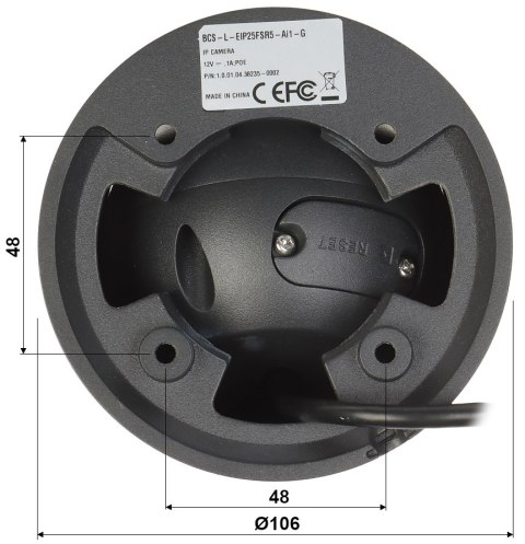 KAMERA IP BCS-L-EIP25FSR5-AI1-G - 5 Mpx 2.8 mm BCS Line