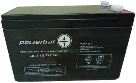 Akumulator AGM POWERBAT CB 12V 7,5Ah