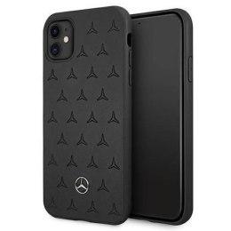 Etui IPHONE 11 Mercedes Hardcase Leather Stars Pattern (MEHCN61PSQBK) czarne