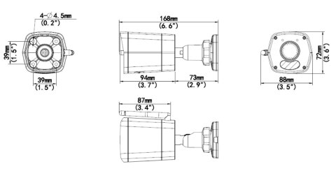 KAMERA IP UHO-B1R-M2F3 Wi-Fi - 1080p 2.8 mm UNIVIEW