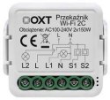 Moduł OXT mini przekaźnik 2 obwody WiFi TUYA T222