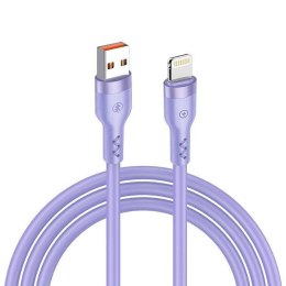 Kabel 3A 1.2m USB - Lightning T -PHOX BOLD fioletowy