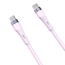Kabel 60W USB-C - USB-C PD Nillkn Data Cable FlowSpeed Silicon fioletowe