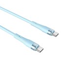 Kabel 60W USB-C - USB-C PD Nillkn Data Cable FlowSpeed Silicon niebieskie
