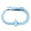 Kabel 60W USB-C - USB-C PD Nillkn Data Cable FlowSpeed Silicon niebieskie