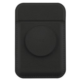 Portfel Magnetyczny MagSafe na Karty z Podpórką / Podstawką UNIQ Flixa czarne